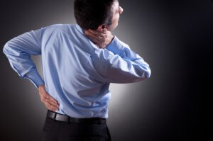 man with back pain